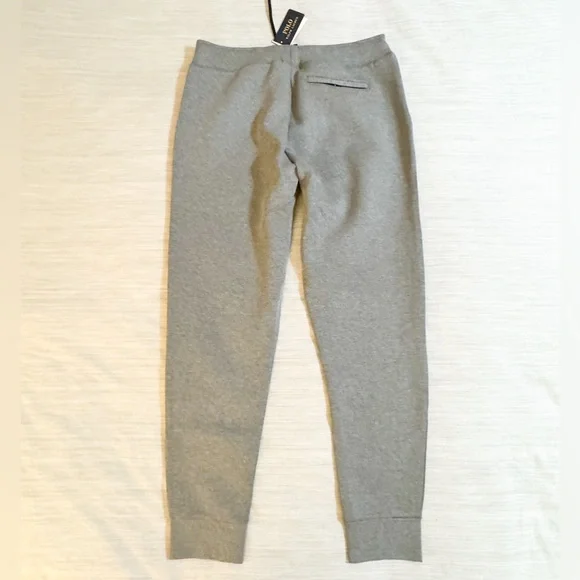 Polo Ralph Lauren Double Knit Tech Fleece Jogger Sweatsuit Grey Black Po…